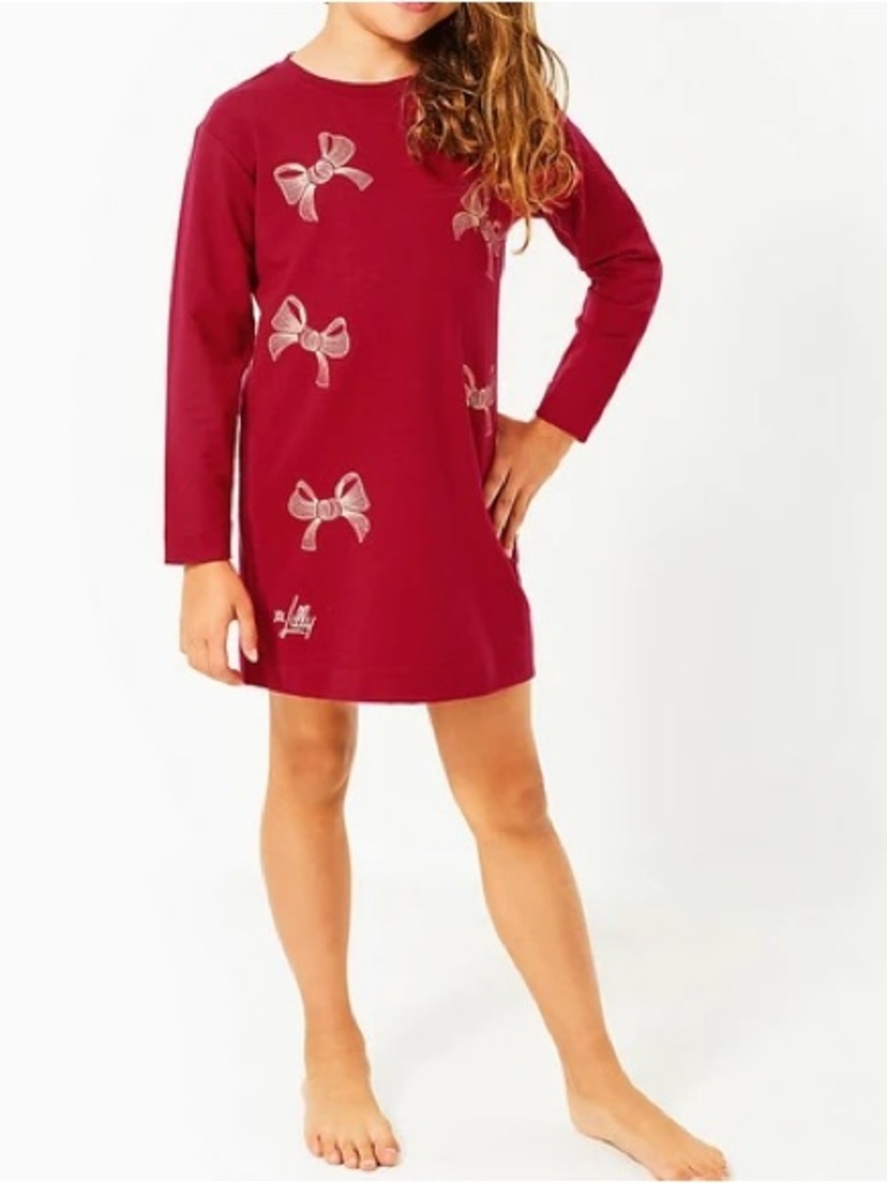 Lilly Pulitzer GIRLS MINI BALLAD SWEATSHIRT DRESS sz 4-5